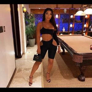 Cut Out Off Shoulder Bodycon Romper